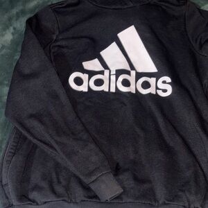 Adidas Black and White Logo Sweatshirt